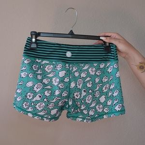 IAB spooky ghost workout shorts